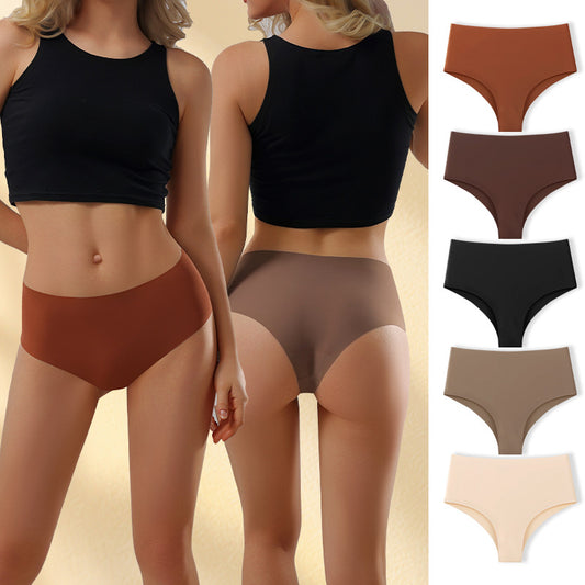 Seamless Yoga Underwear with Cotton Gusset