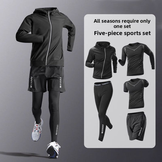 Mens Quick-Dry Sports Suit High Elasticity Training Set