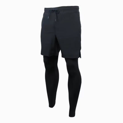 Men'S Quick Dry Elastic Basketball Training Summer Thin Casual Running Pants Sporty Two-Piece Set Lightweight Comfortable Fit