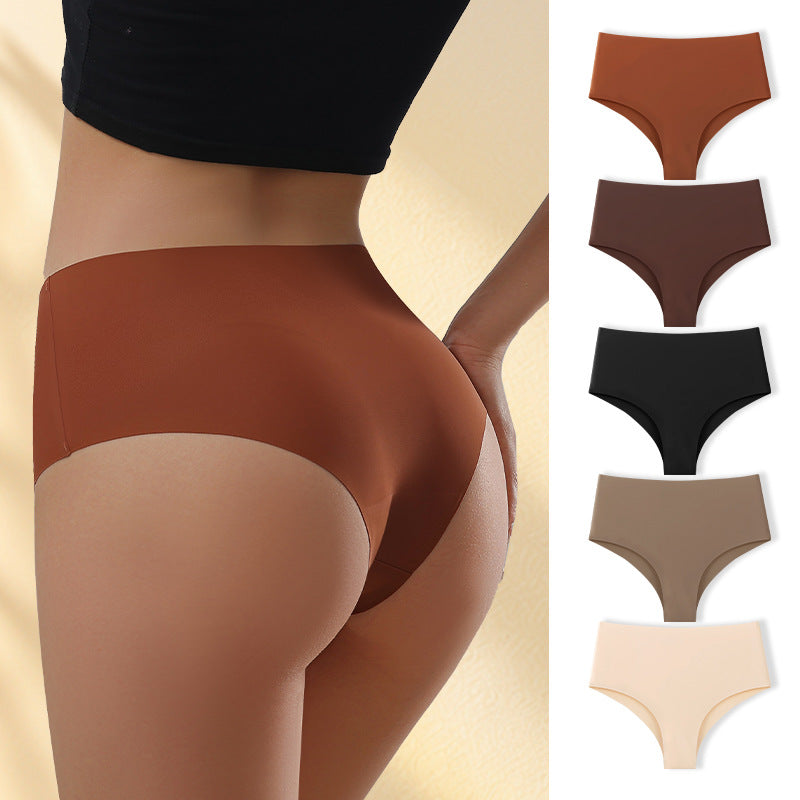 Seamless Yoga Underwear with Cotton Gusset