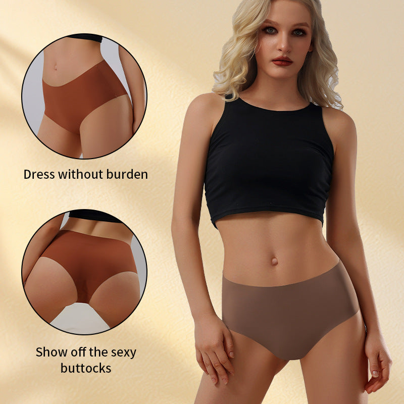 Seamless Yoga Underwear with Cotton Gusset